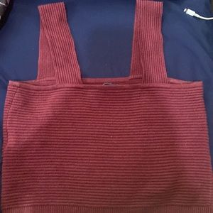 Hollister Burgundy Crop Top